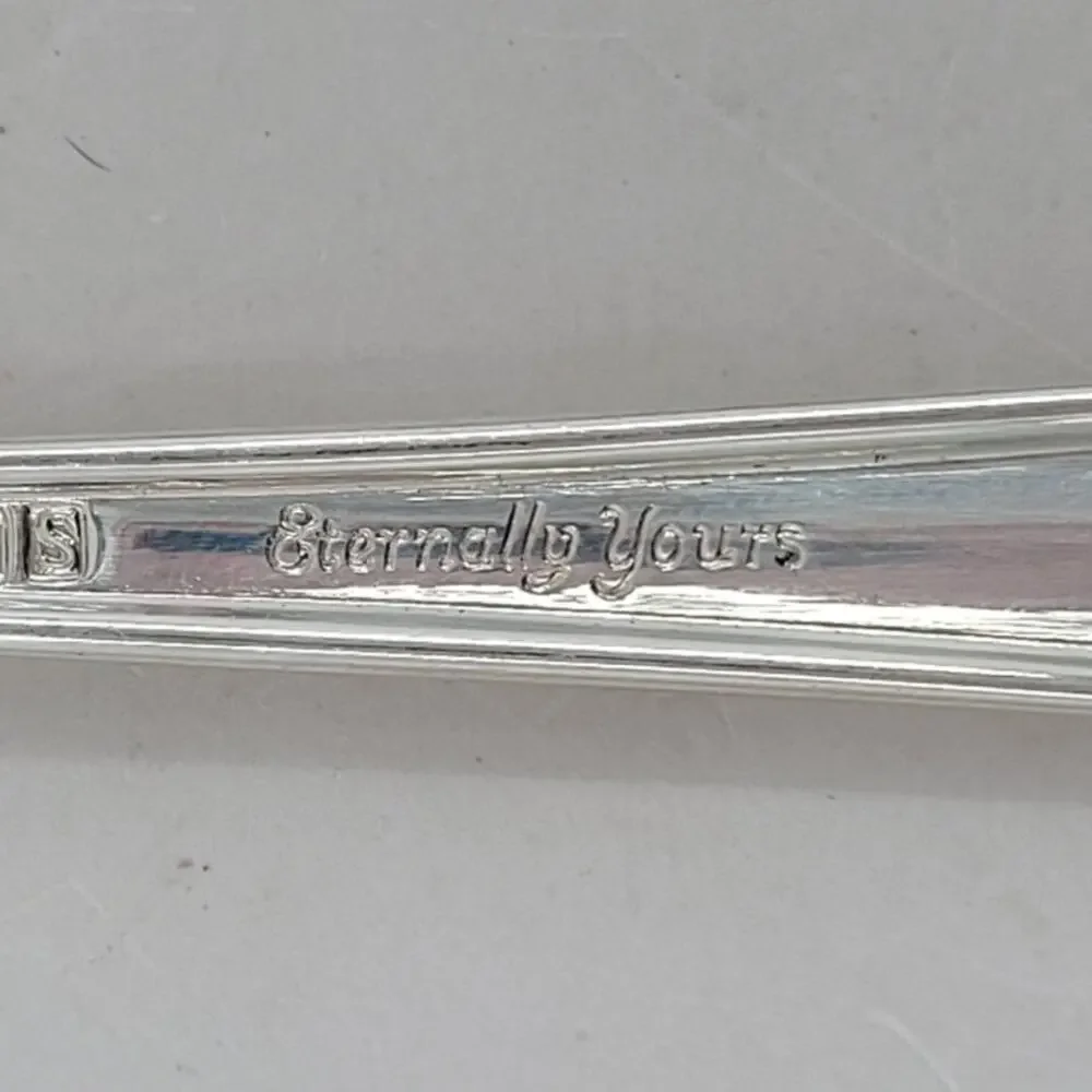 Rogers Brothers Silver Plate‎ Eternally Yours Coquette 2 Sugar Spoons